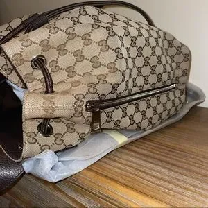 Gucci | Bags | New Gucci Gg Monogram Drawstring Backpack  display picture 3